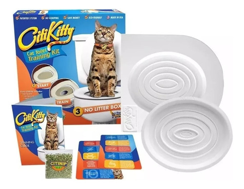 Kit De Entrenamiento Baño Para Gato City Kitty