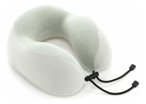 Almohada De Viaje Rayada La Chapelle Viscoelastico Lavable Verde Rayas