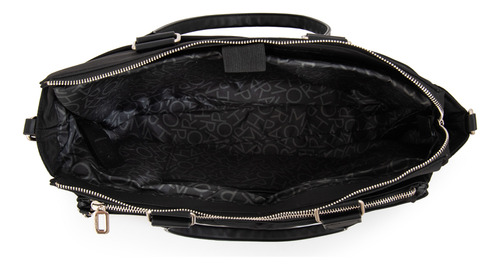 Cartera Dos Asas Porta Notebook Grande Gambia Negro