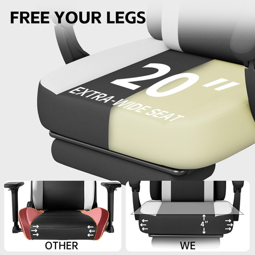 Silla Ergonómica De Computadora Con Soporte Lumbar Y Reposap