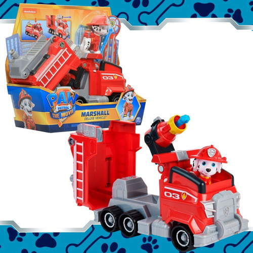 Paw Patrol Vehiculo Deluxe La Pelicula Color Marshall