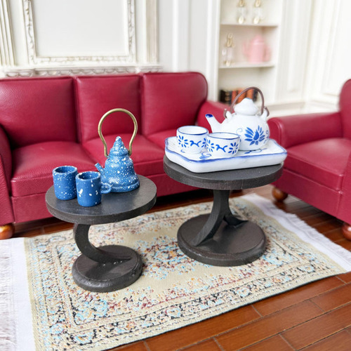 Mesa De Té Para Casa De Muñecas A Escala 1/12, Mini Mesa B