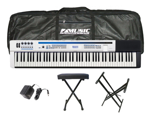 Piano Eléctrico Casio Px5 + Funda Banqueta Soporte Y Fuente