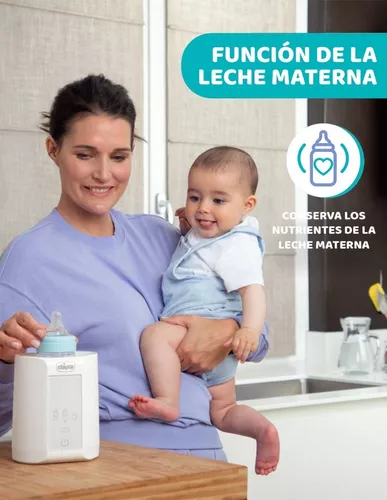  Chicco Calentador de biberones y alimentos para bebés dos en  uno con apagado automático : Bebés