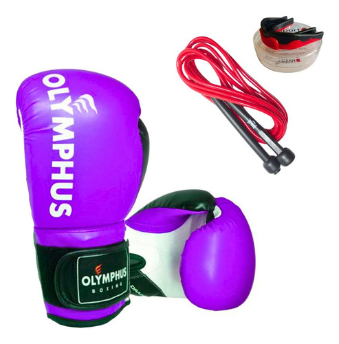 Pack De Guante De Boxeo / Cuerda De Salto / Bucal Para Niños