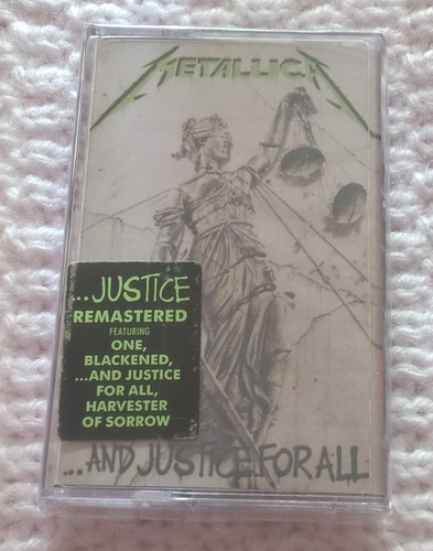 Fita Cassete K7 Metallica And Justice For All Europeia Lacra
