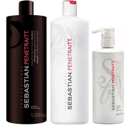 Sebastian Professional Penetraitt Shampoo + Cond + Máscara