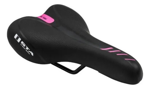 Banco Selim Gta Bike Profissional Mtb Anatômico Cores Cor Preto/rosa