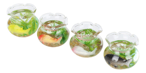 I Minipecera De Cristal Para Casa De Muñecas, 4 Piezas,