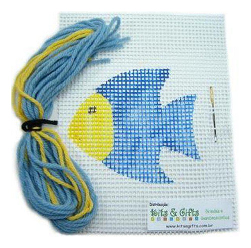 Kit Para Aprender A Bordar - Peixe - Kits For Kids