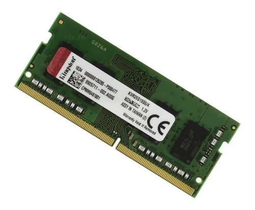 Kingston 4gb 2666mhz Ddr4 Cl19 Sodimm 260 Pin Kvr26s19s6/4