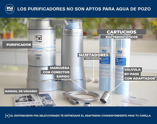 Imagen 4 de 6 de Filtro De Agua Psa S1000|| + Kit Posventa
