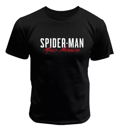 Remera Spiderman Miles Morales Logo Araña Unisex