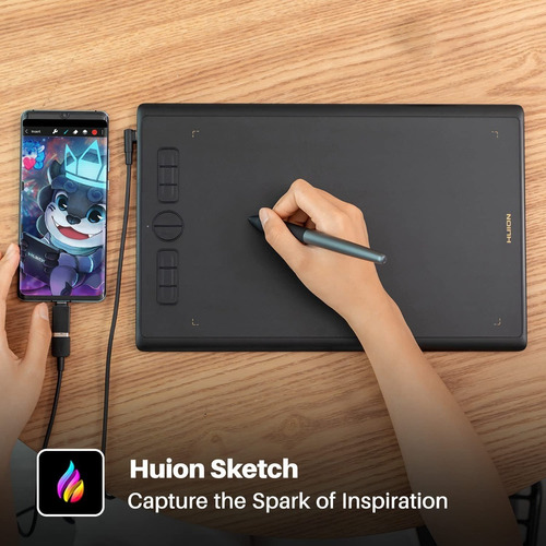 Tableta Grafica Huion Inspiroy H610x Win Mac Android Nueva