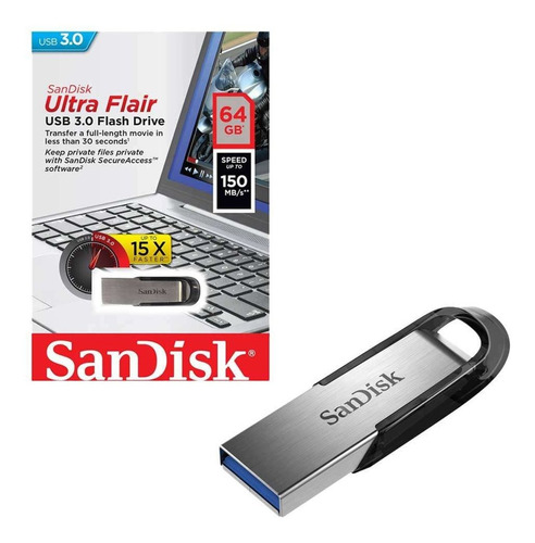 Memoria Usb 64 Gb Sandisk Ultra Flair 3.0