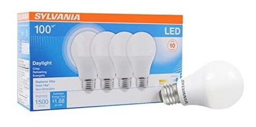 Bombilla Led Sylvania A19, 100w, Eficiente 14w, 1500lm,