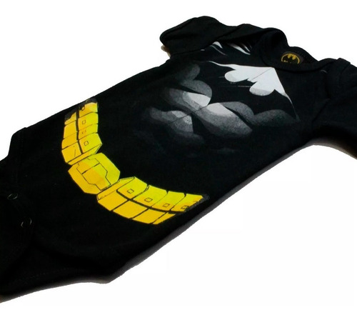 Imagen 7 de 8 de Pañalero Bebé Ropa Dc Comics Batman Musculos Set 2 Piezas