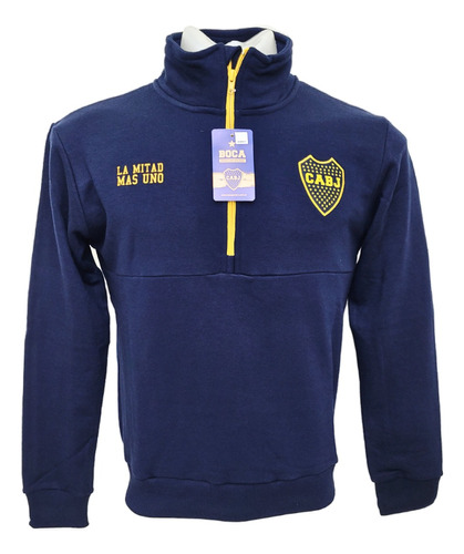 Buzo Boca Juniors Medio Cierre Producto Original