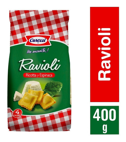 Pasta Ravioles Carozzi Ricota Espinaca 400 G