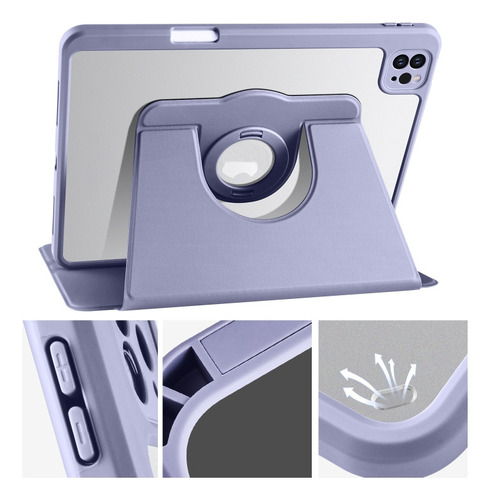 Funda Desmontable Morada For iPad Pro 11 2022/air 10.9 2022