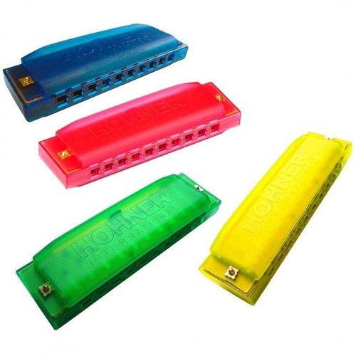 Armonica Multicolor Hohner Diatónica C 20 Voces 10 Orificios