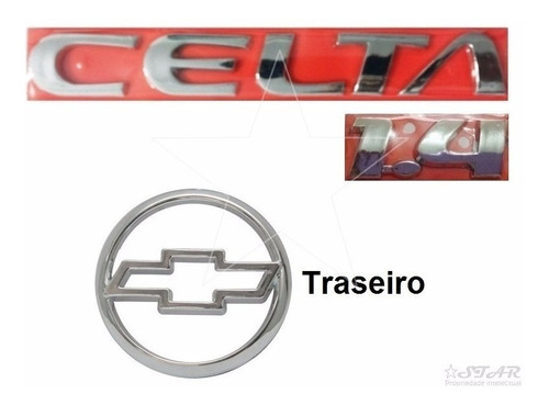 Emblemas Celta 1.4 + Mala - 2003 À 2006 - Modelo Original