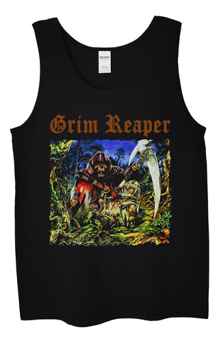 Polera Musculosa Grim Reaper Rock You To H Metal Abominatron