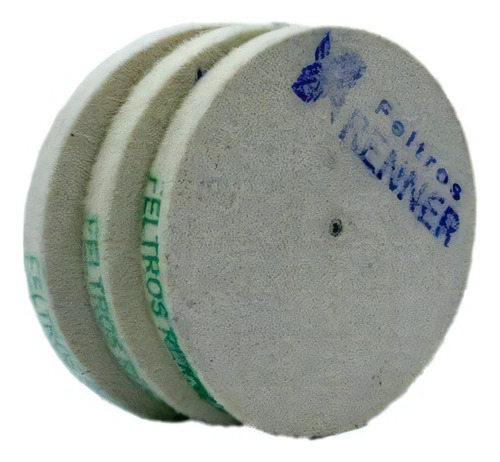 Kit 3 Disco De Feltro Polimento 100x15 + 3 Massas 145g X