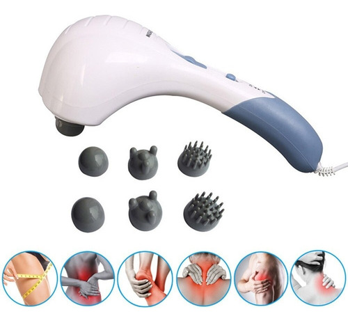 Masajeador De Percusion 6 Cabezales Dolor Tonifica Celulitis