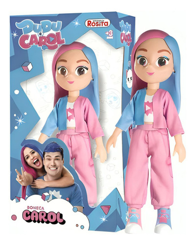 Boneco 26cm Youtube Dudu E Carol - Bbra