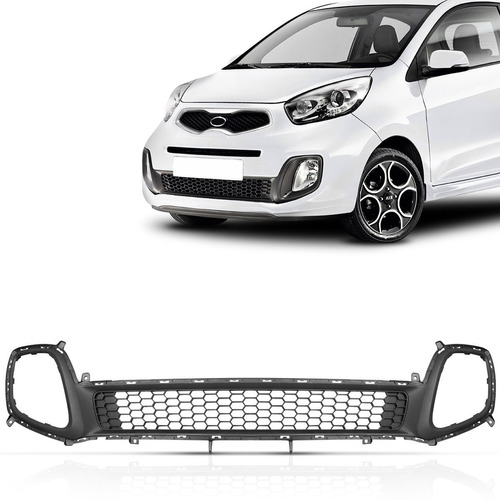 Grade Parachoque Dianteiro Picanto 2014 2015 Inferior Furo