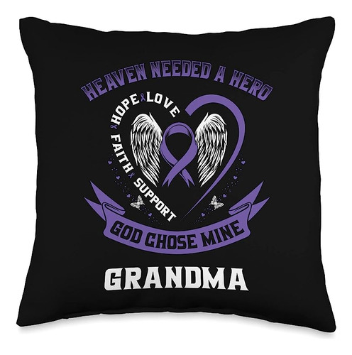 Alzheimers Awareness Jamm Co Ribbon Alzheimers Almohada Con