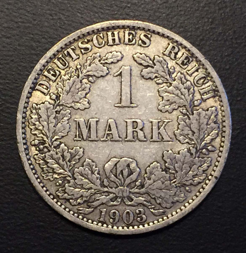 Ale113 Moneda Alemania Imperio 1 Mark 1903 A Vf+ Plata Ayff