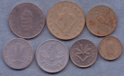 Imagen 1 de 2 de Hungria 1950 - 2001 * 7 Monedas * Oferta!!!