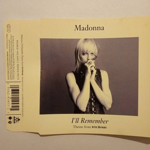 Madonna - I'll Remember - Cd Importado Alemania