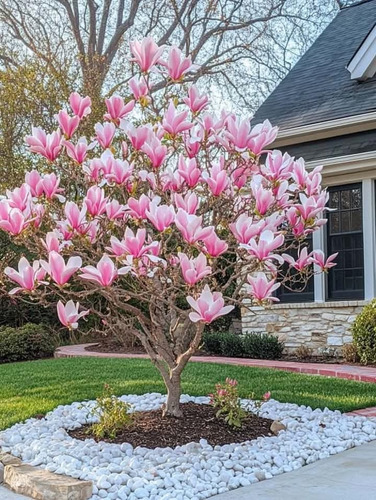 Magnolia Soulangeana De Hoja Caduca. Es Árbol No Semillas