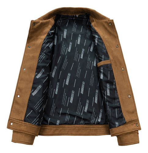 Jaqueta De Camurça Masculina Jaqueta Casual De Inverno