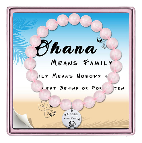 Ohana Means Family Bracelet Stitch Jewelry Regalos Para La F