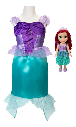 Muñeca Ariel Con Disfraz Niña 3-6 Años Disney Princesas