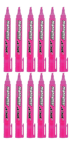 12 Marcatextos A-ink Resaltador Punta Cincel Color A Elegir