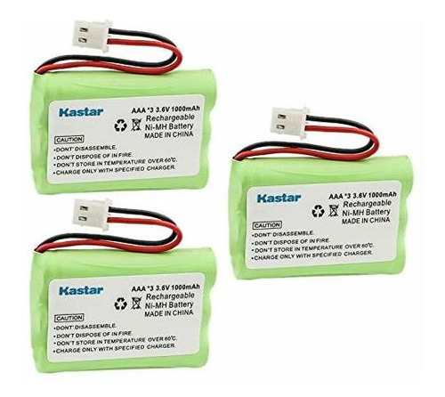 Kastar 3-pack Battery Replacement For Motorola Baby Monitor 