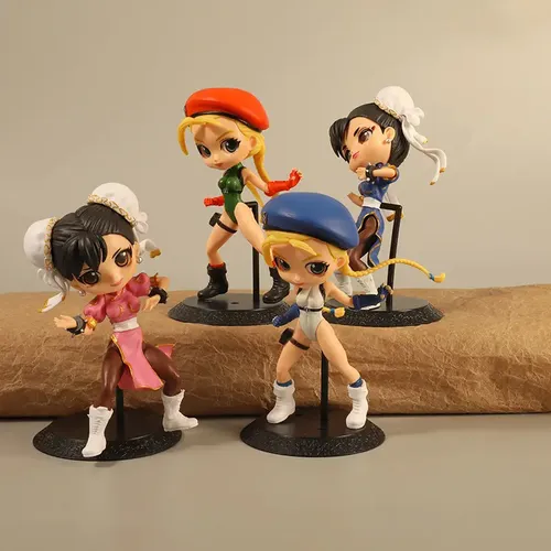 Figura Street Fighter Set X4 Cammy White Chun-li 15cm Games