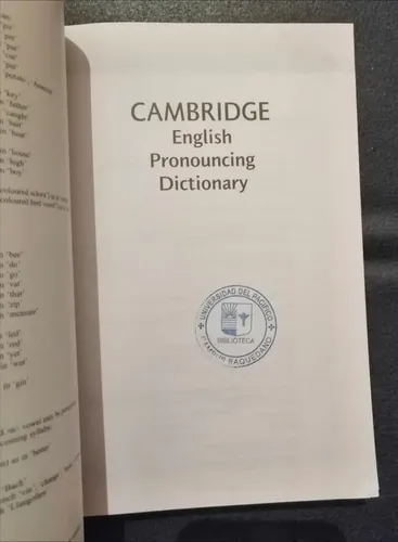 Cambridge English Pronouncing Dictionary Daniel Jones | Cuotas sin interés