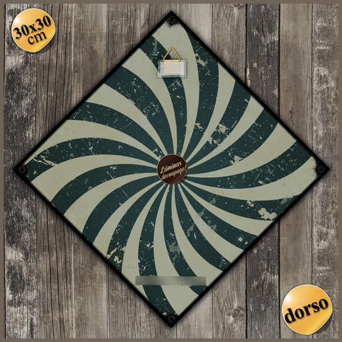 #01 - Cuadro Vintage 30 X 30 Cm - Gamer Zona Juegos No Chapa