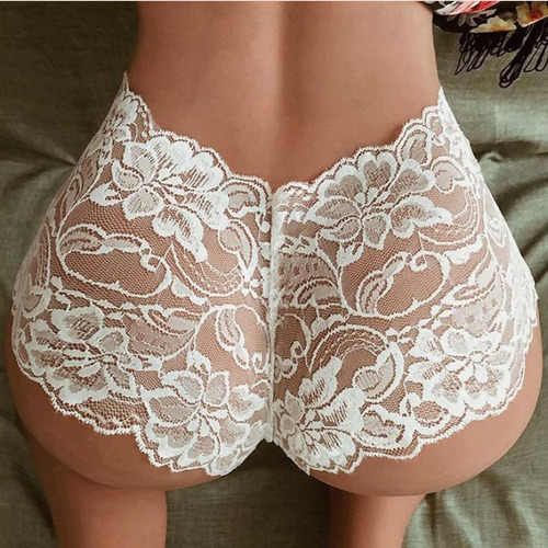 Mujer Bragas Calzoncillos Encaje Melocotón Glúteos Cintura A