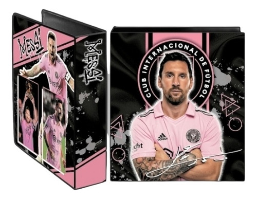 Carpeta Escolar N3 Plastificada Messi Inter Miami 