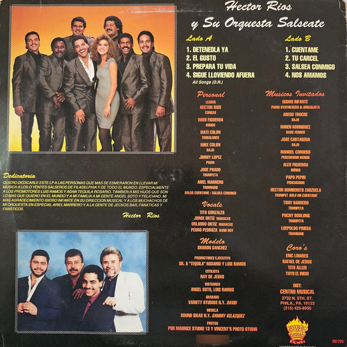 Hector Rios / Detenedla Ya / Lp Salsa (Usado)