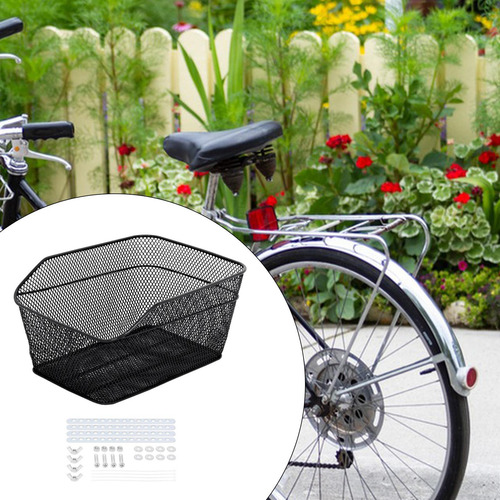 Cesta Trasera Para Bicicleta, Cesta Universal De Alambre De