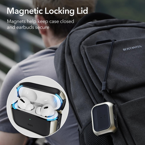 Capa Esr Para AirPods Pro De 2ª Geração Com Magsafe Silver