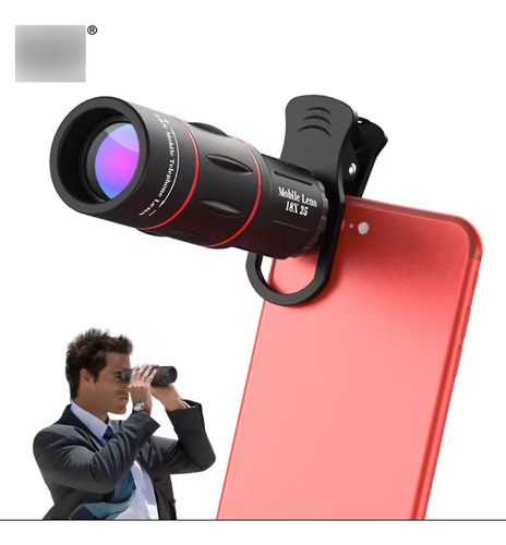 Kit Teleobjetivo Para Celular/monóculo Alta Definición 18x